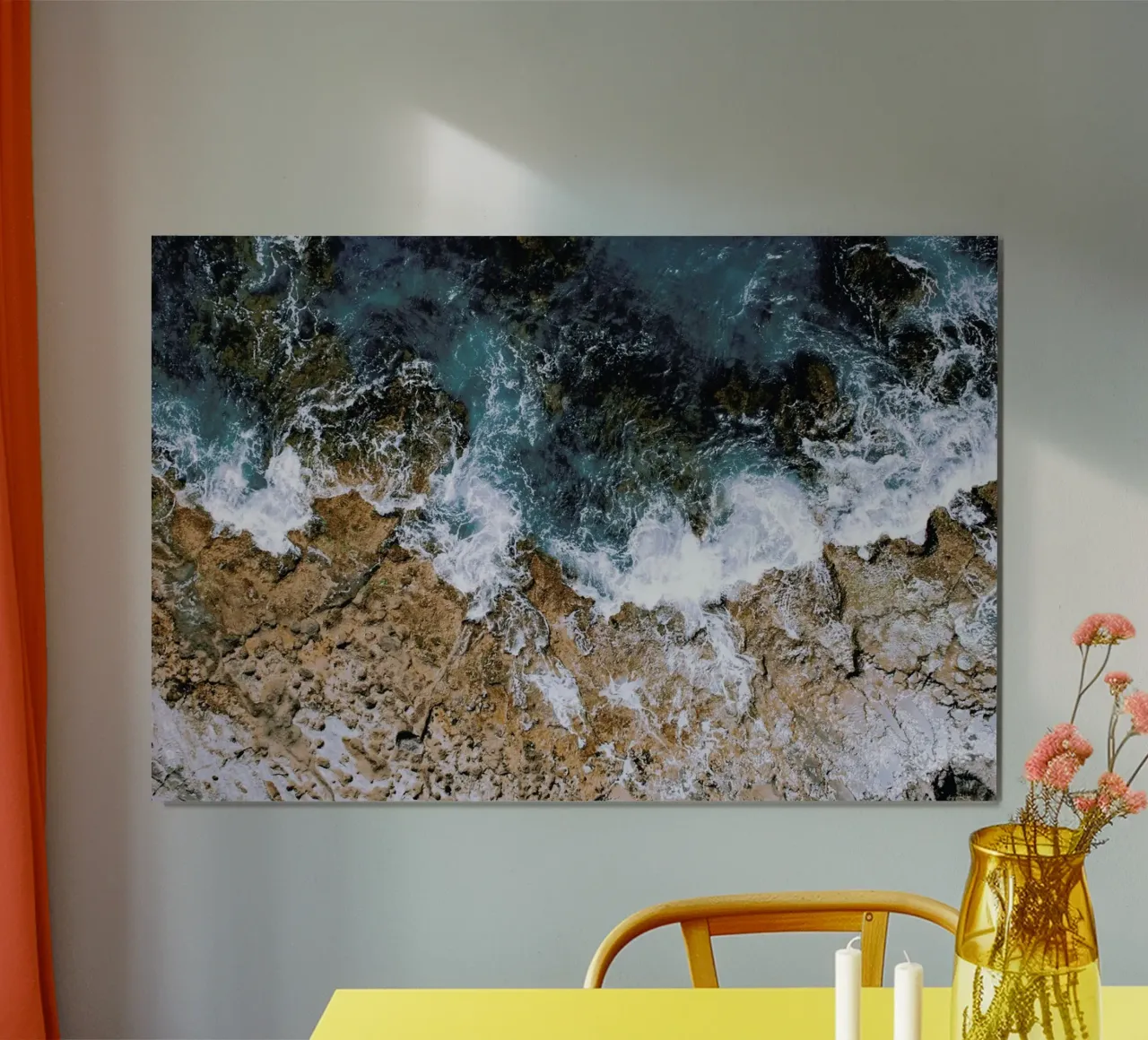 H2O poster con telaio in legno da Airpixels