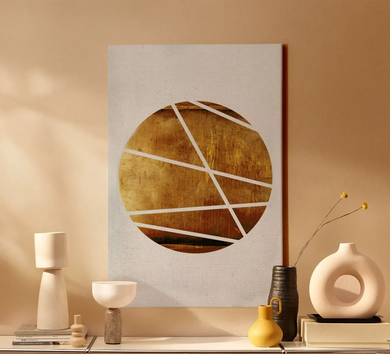 Circle lienzo con Marco flotante de Froilein Juno