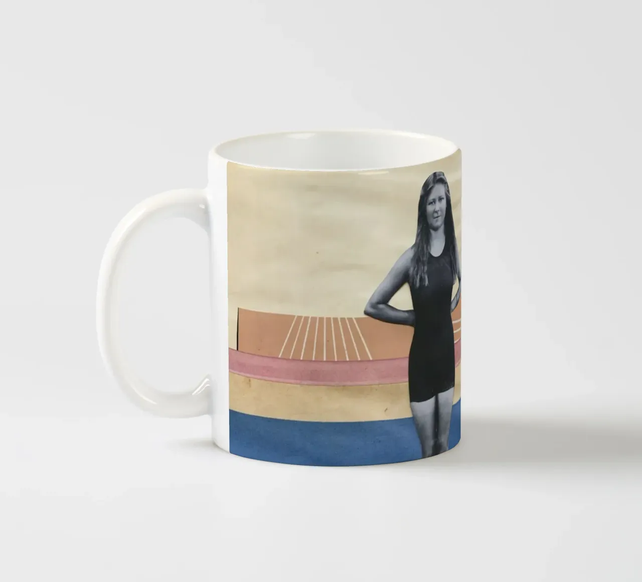 Il vincitore tazza in ceramica da Cassia Beck Collage