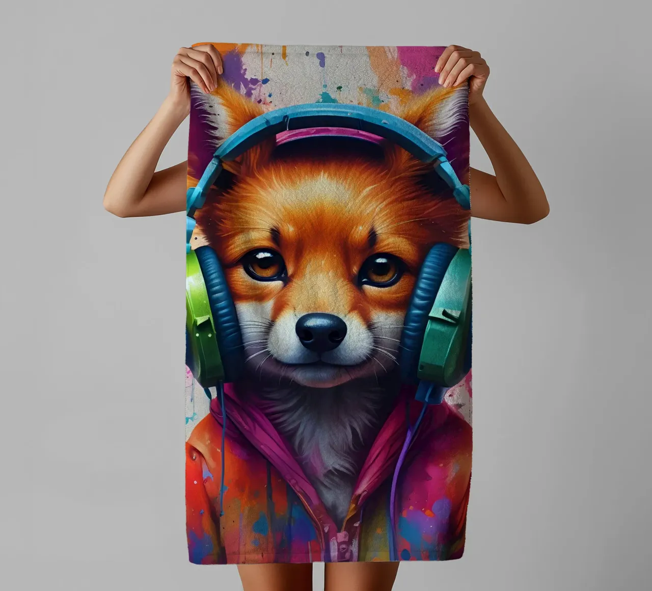Baby foxy in cuffia asciugamano da bagno da MakArena