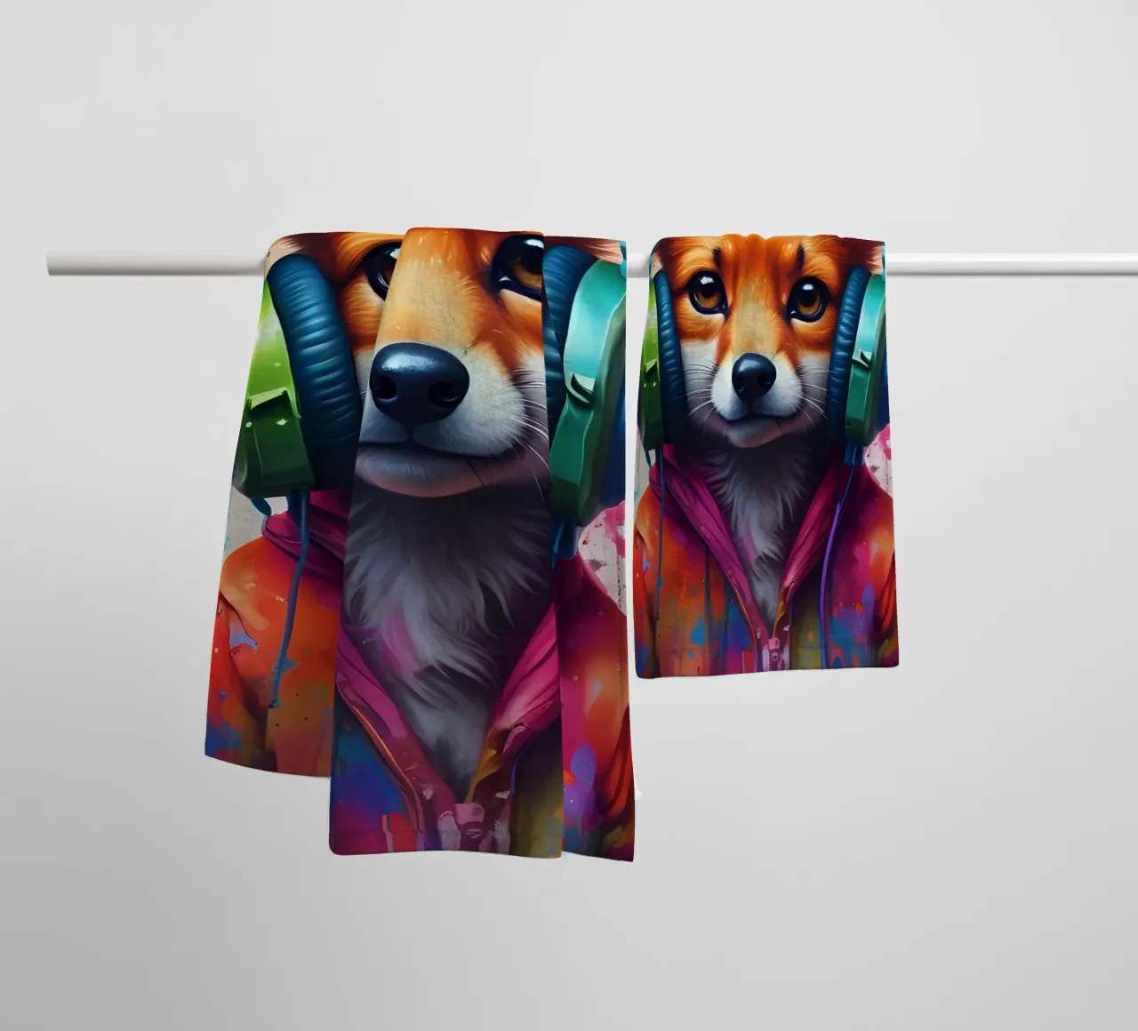 Baby foxy in cuffia asciugamano da bagno da MakArena