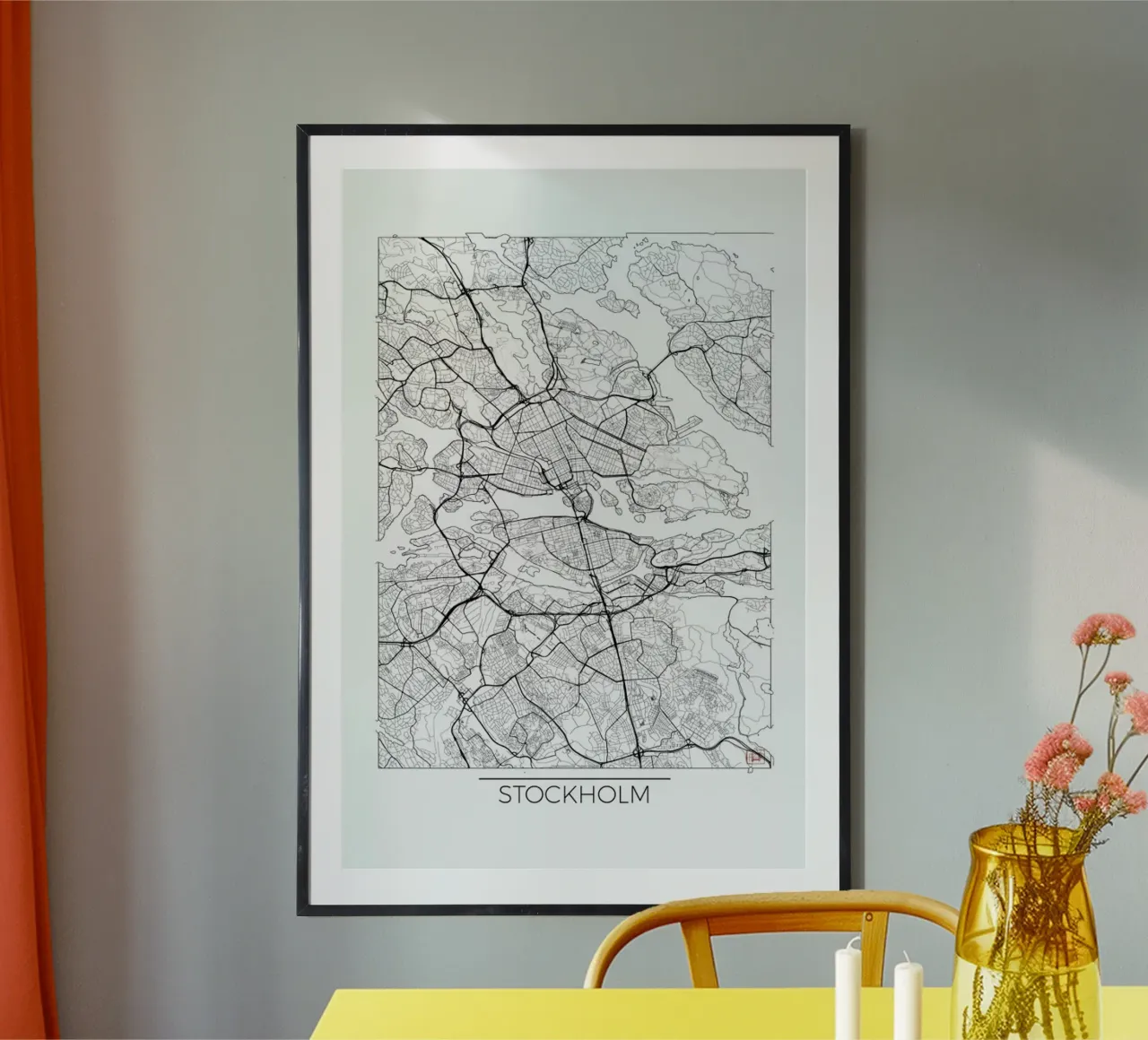 Stockholm Minimal carta hahnemühle da Hubert Roguski