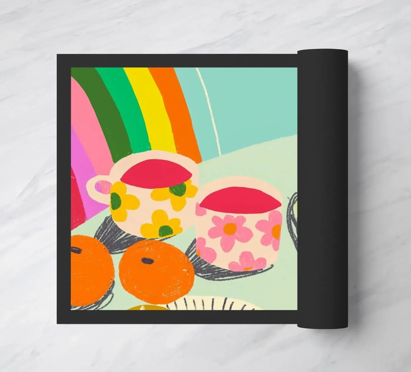 Rainbow cafe deurmat van GigiRosado