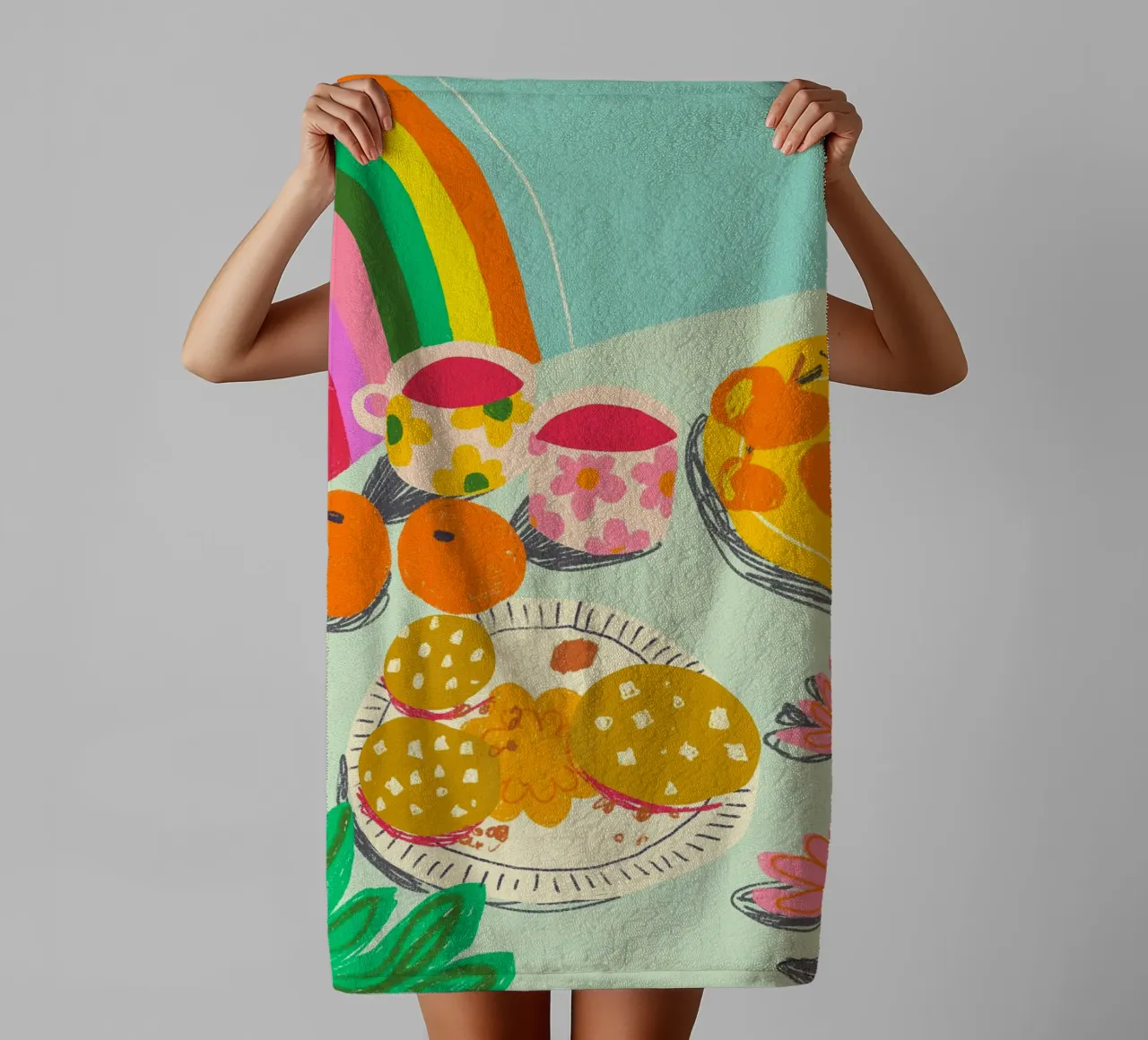 Rainbow cafe asciugamano da bagno da GigiRosado