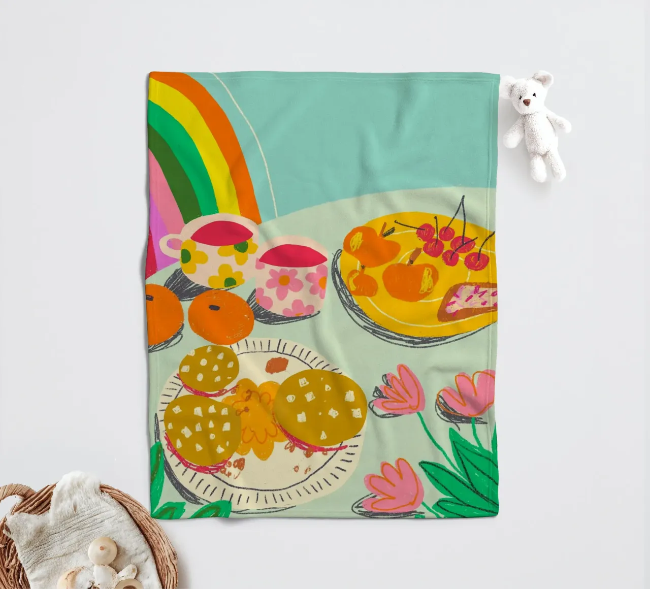 Rainbow cafe coperta in pile da GigiRosado