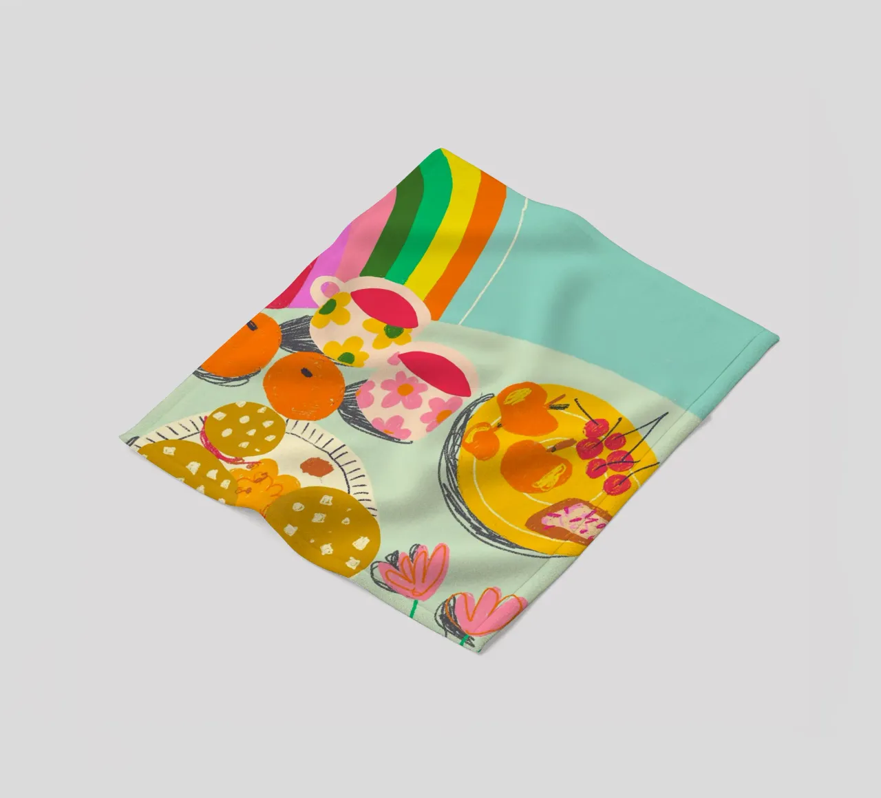 Rainbow cafe coperta in pile da GigiRosado