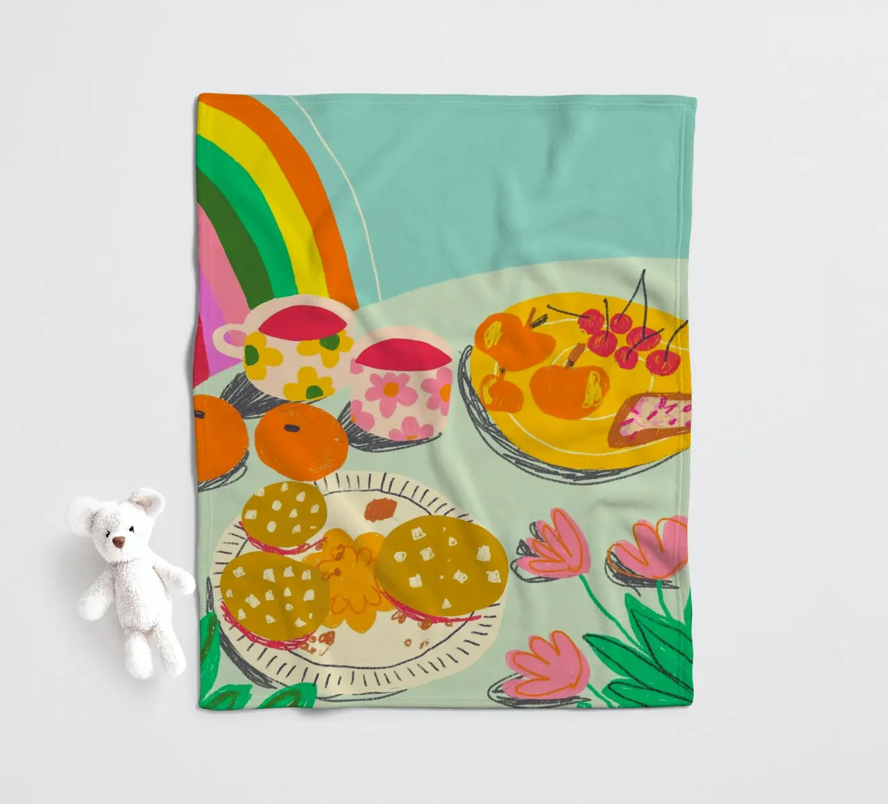 Rainbow cafe coperta in pile da GigiRosado