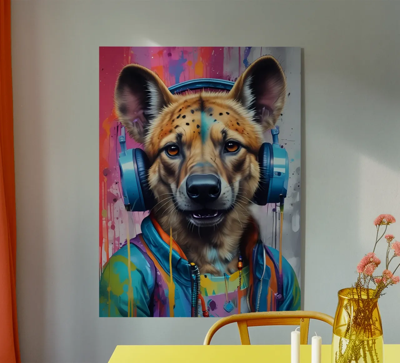 Iena con cuffie plexiglass da MakArena