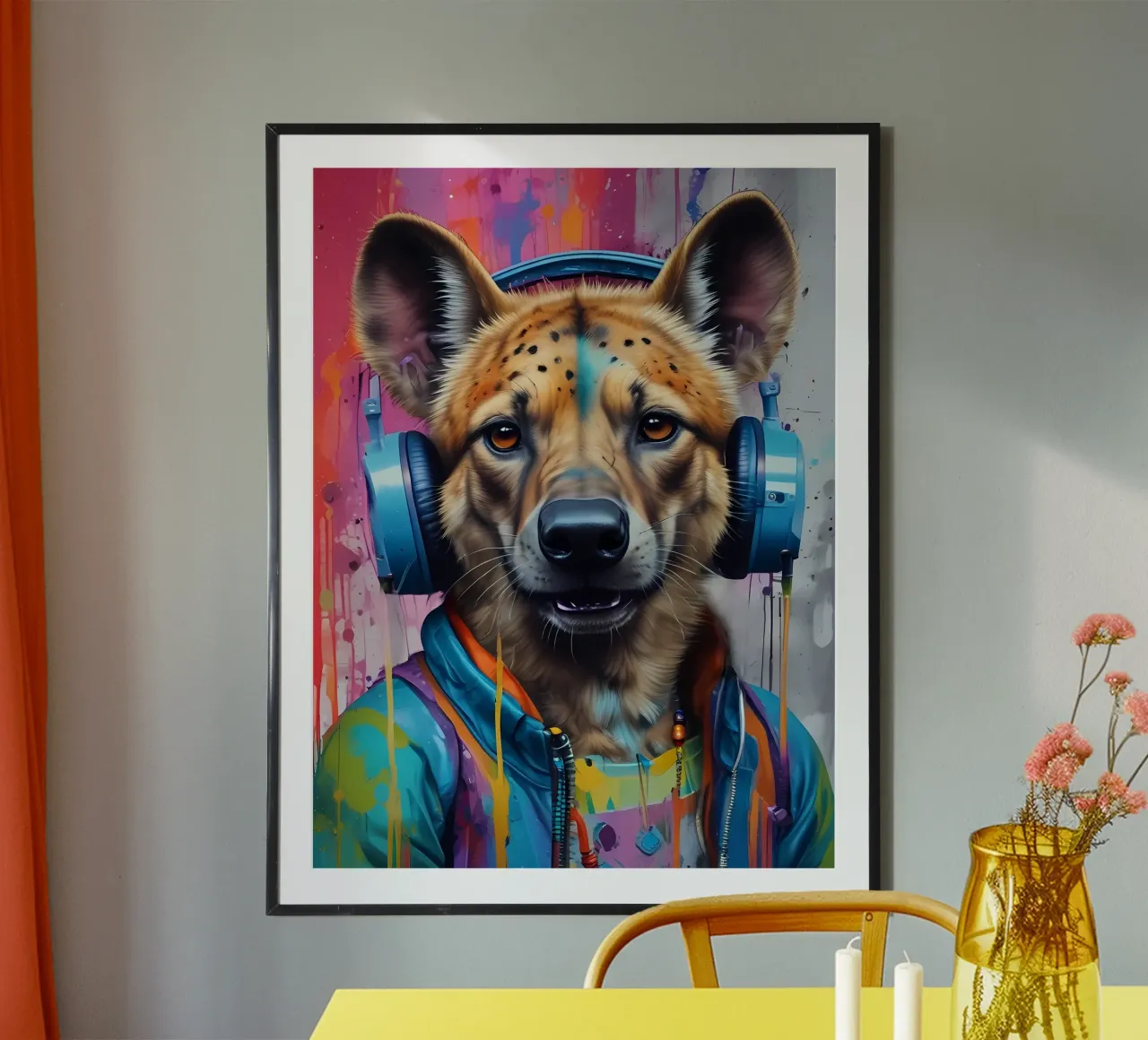 Iena con cuffie poster da MakArena