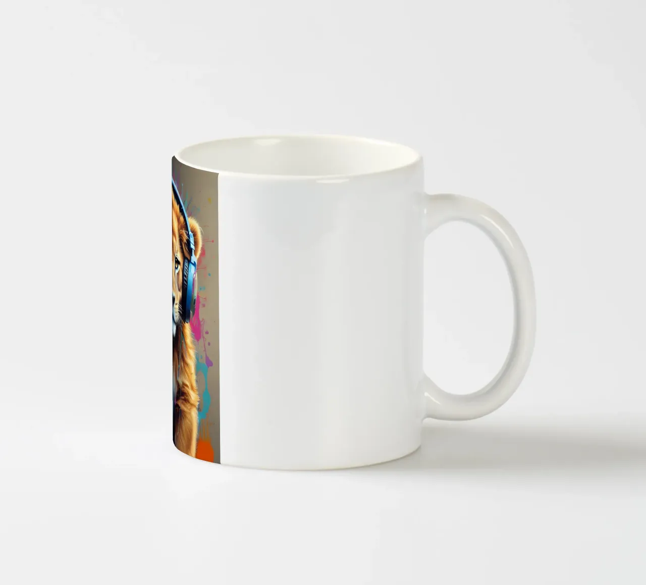 Baby leone in cuffia tazza in ceramica da MakArena