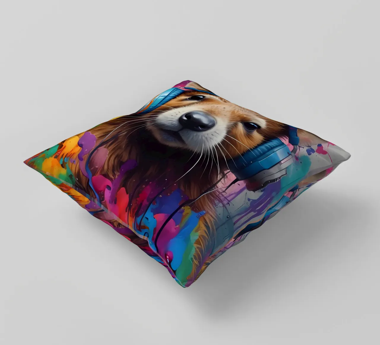 Cavia in cuffia cuscino da MakArena