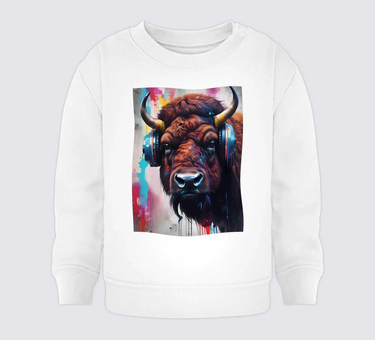 Bisonte in cuffia felpa neonato da MakArena