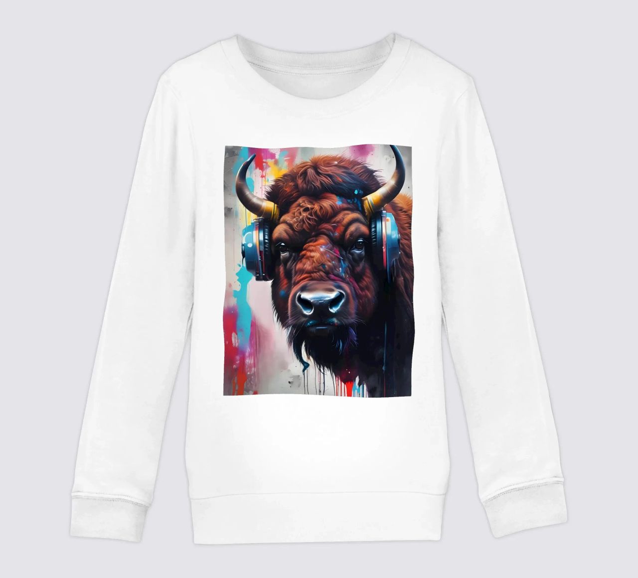 Bisonte in cuffia felpa bambino da MakArena