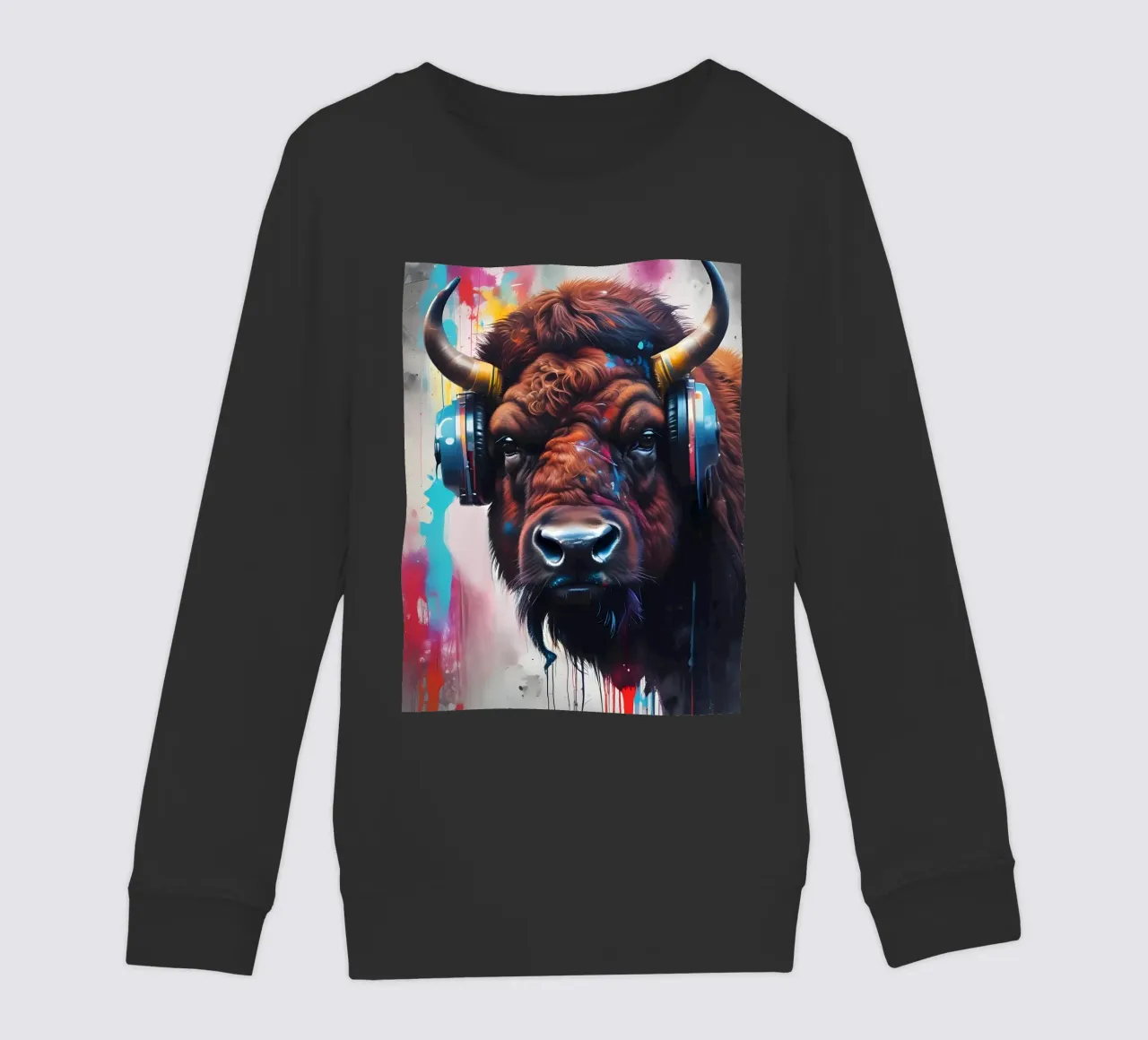 Bisonte in cuffia felpa bambino da MakArena