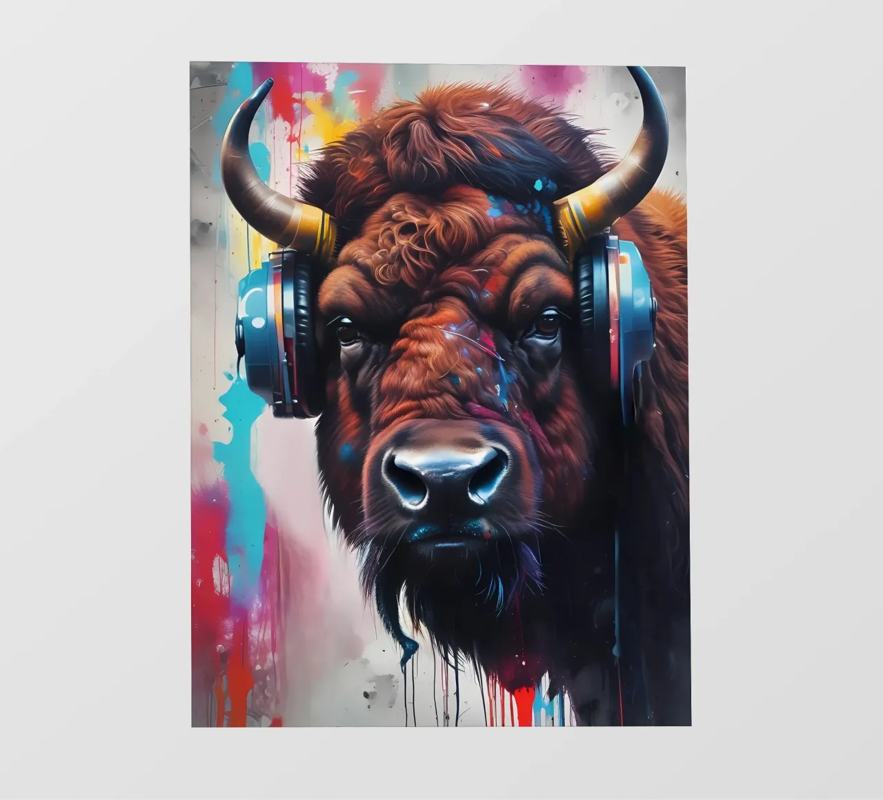 Bisonte in cuffia telo in pvc da MakArena