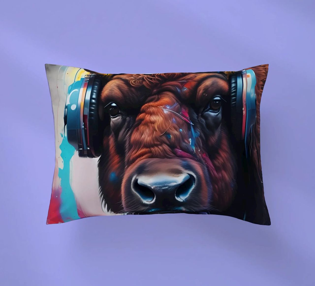 Bisonte in cuffia cuscino da MakArena