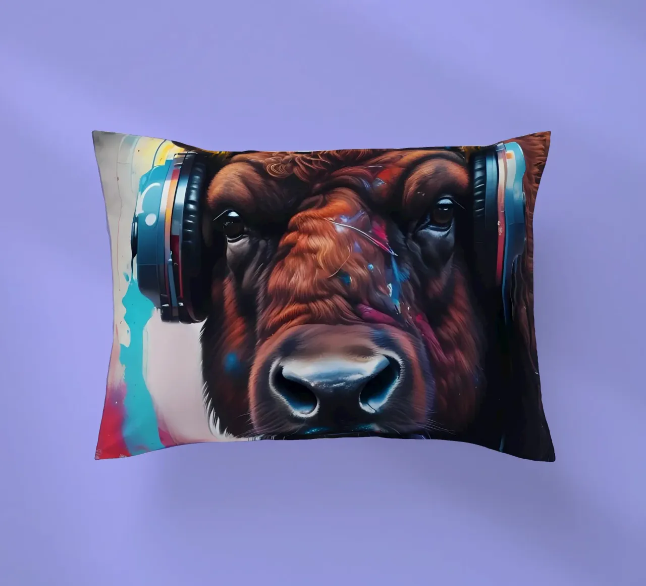 Bisonte in cuffia cuscino da MakArena