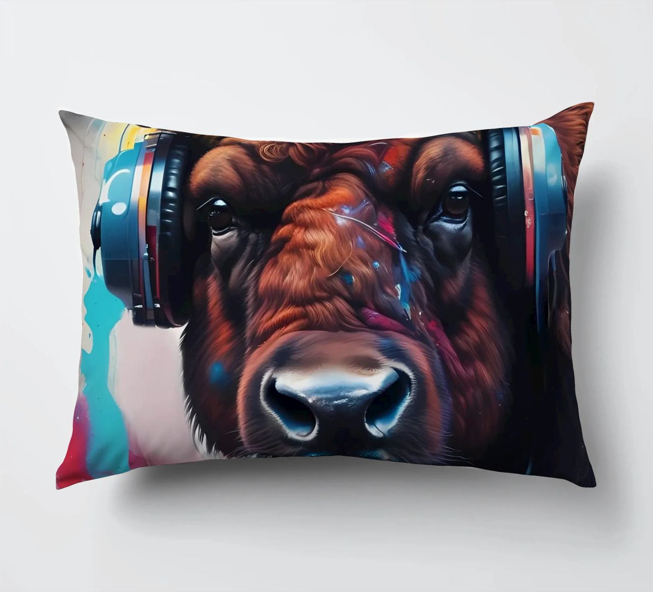Bisonte in cuffia cuscino da MakArena
