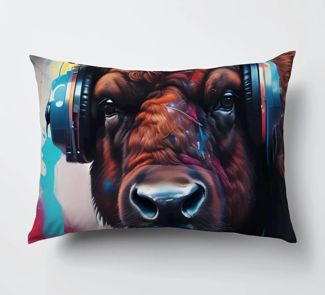 Bisonte in cuffia cuscino da MakArena