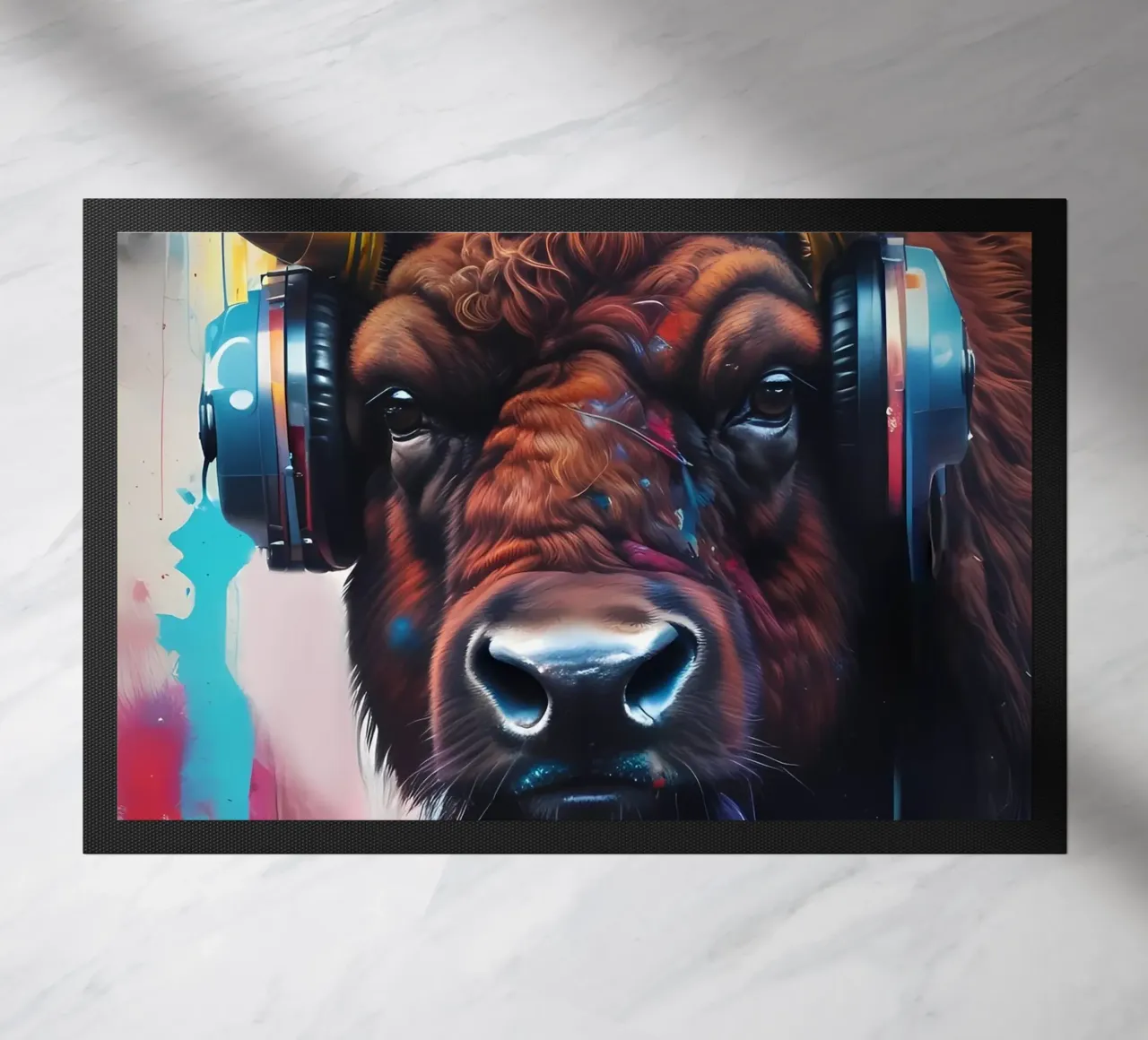 Bisonte in cuffia zerbino da MakArena