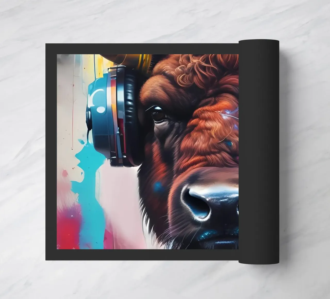 Bisonte in cuffia zerbino da MakArena