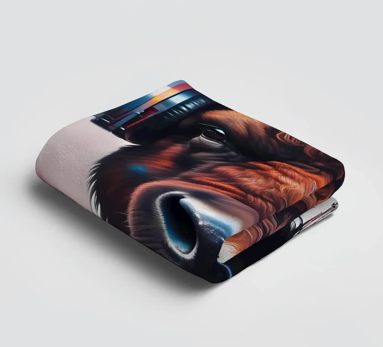 Bisonte in cuffia asciugamano da bagno da MakArena