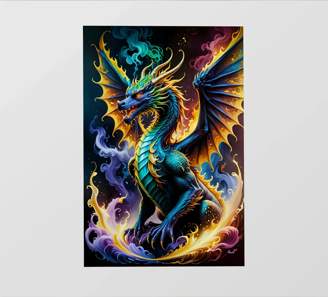 Dragon neon backlit film by MakArena