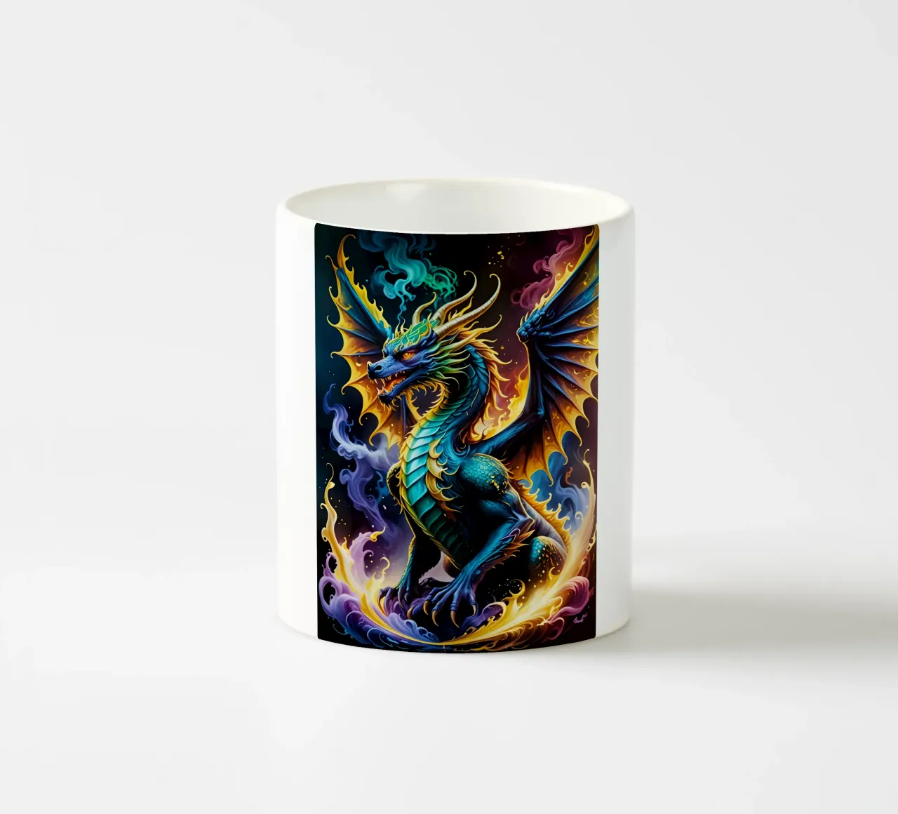 Dragon neon tazza in ceramica da MakArena