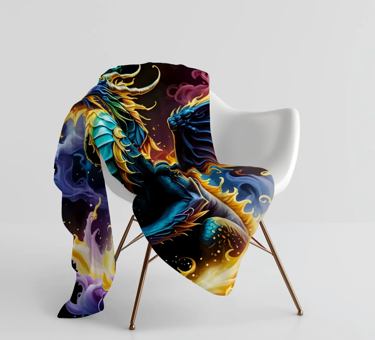 Dragon neon coperta in pile da MakArena
