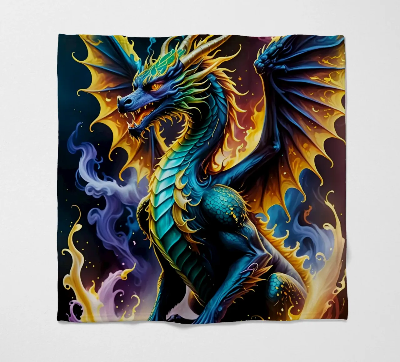 Dragon neon coperta in pile da MakArena