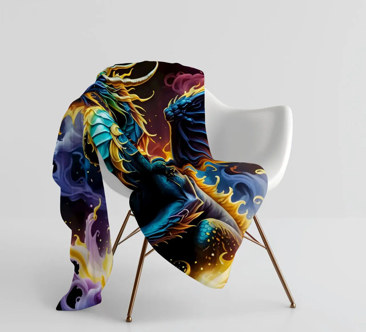 Dragon neon coperta in pile da MakArena