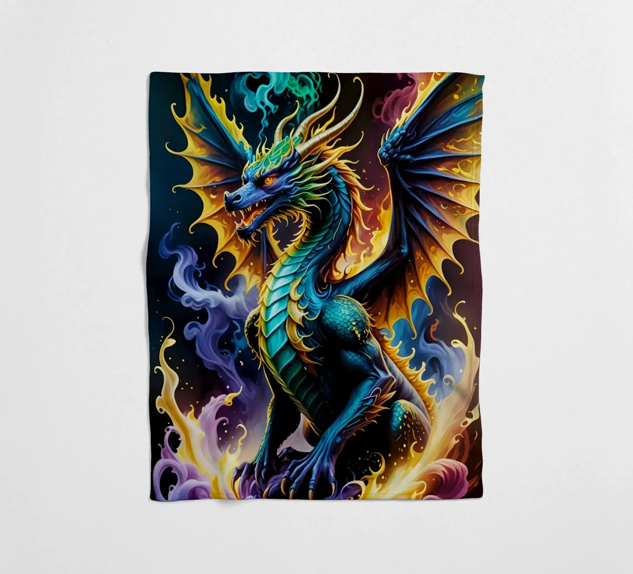 Dragon neon coperta in pile da MakArena