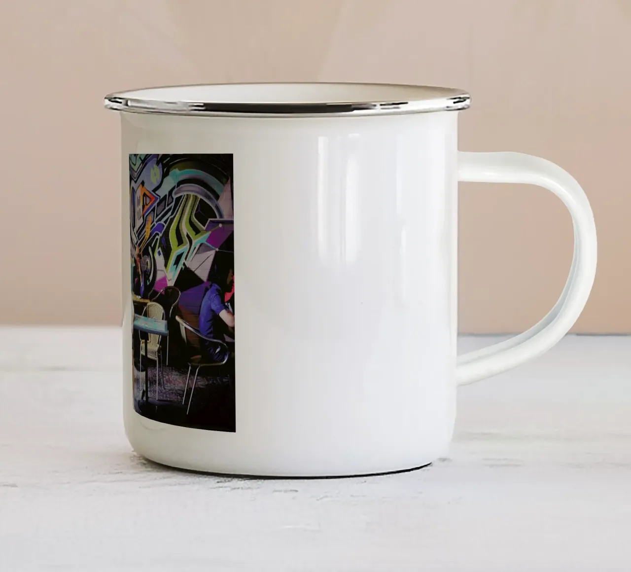 Adelaide Central Market tazza in smalto da Emma Zoe Brew