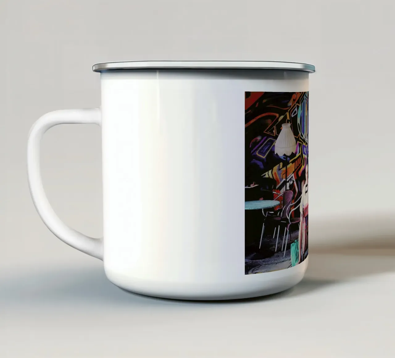 Adelaide Central Market tazza in smalto da Emma Zoe Brew