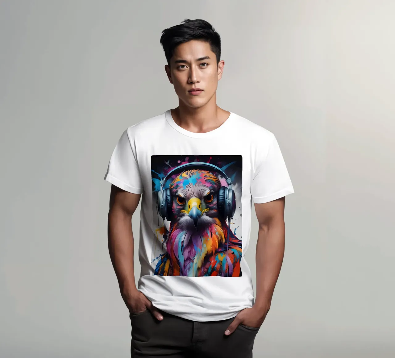 Falcon in cuffia t-shirt da MakArena