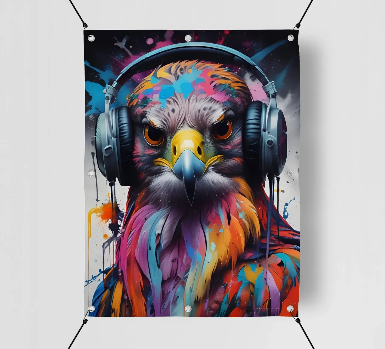 Falcon in cuffia telo in pvc da MakArena