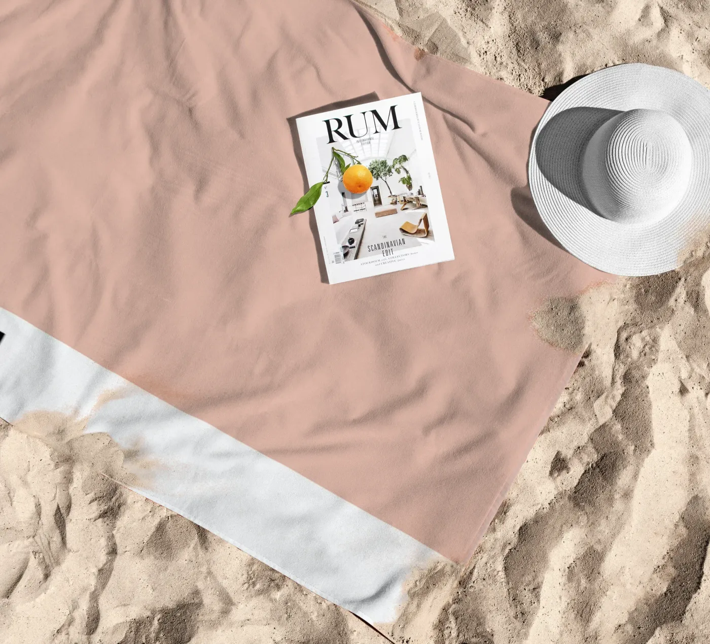 Blush strandhanddoek van Honeymoon Hotel