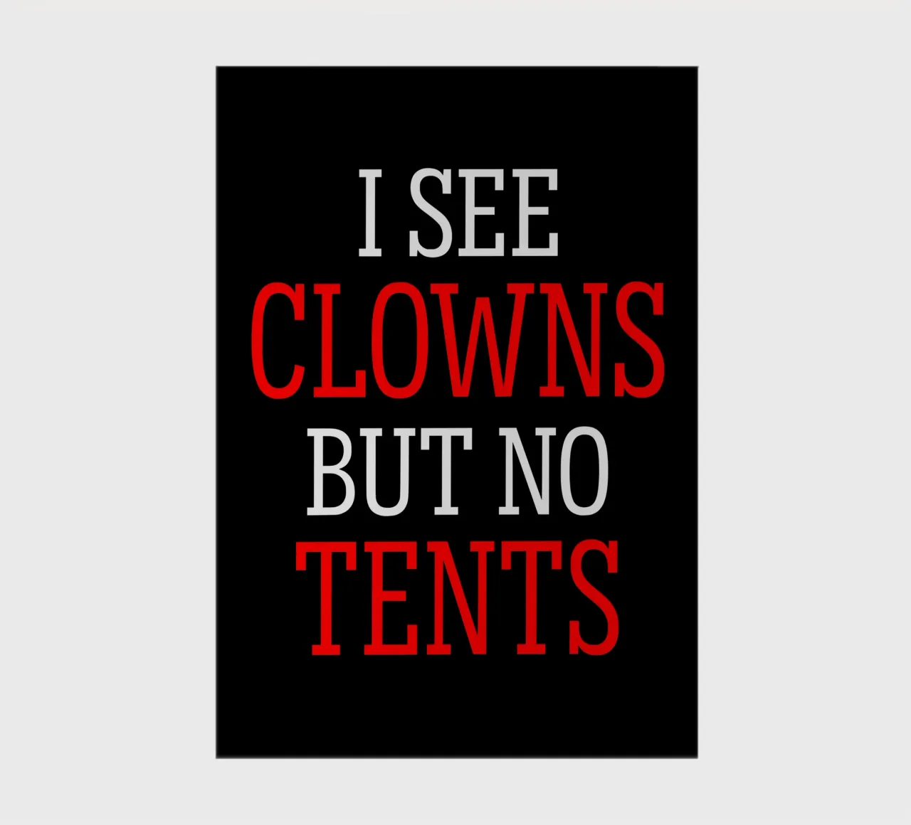 I See Clowns Divertente Sarcastico Brontolone Text Design diario da sillyindustries