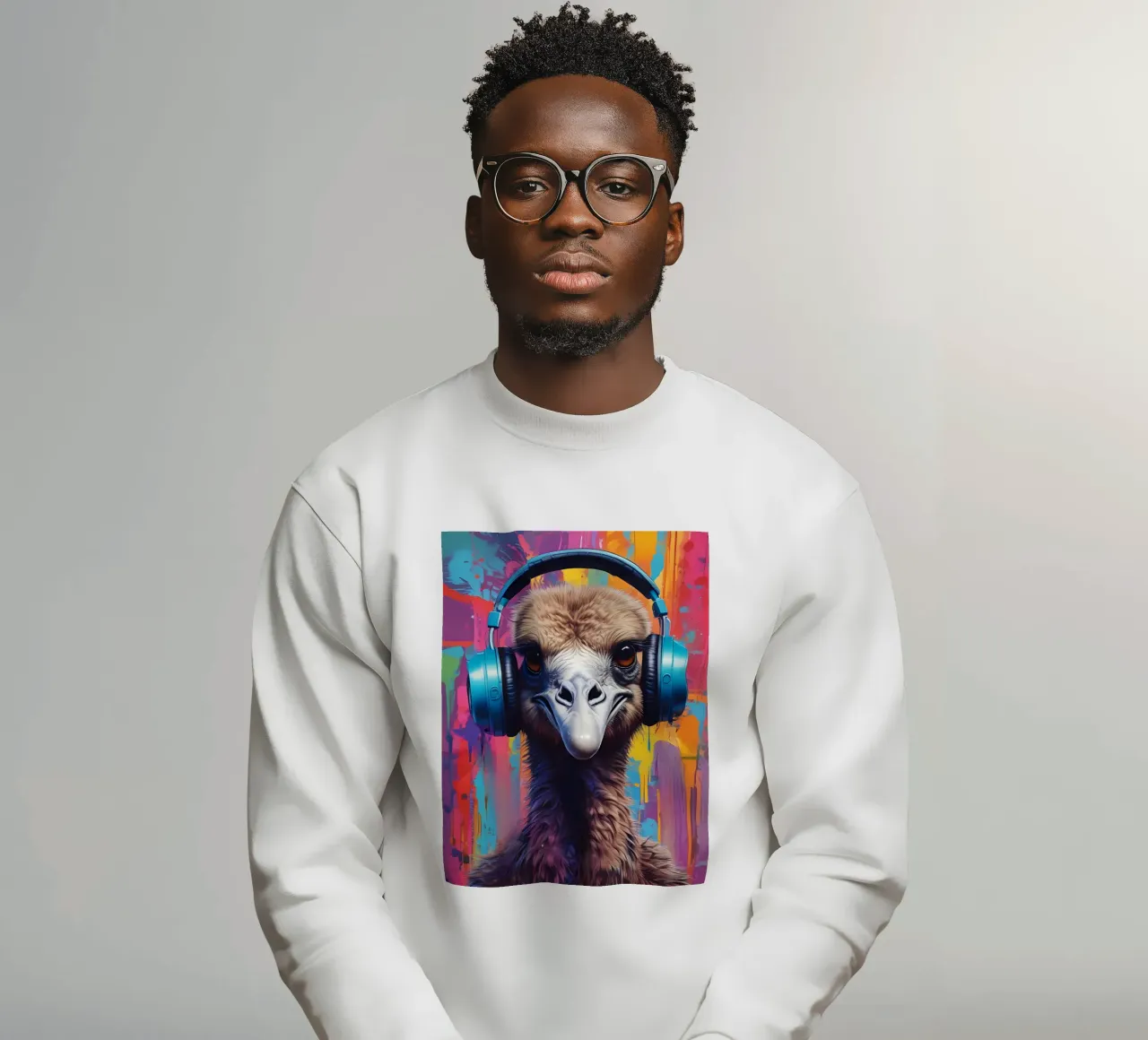 Struzzo in cuffia felpa da MakArena