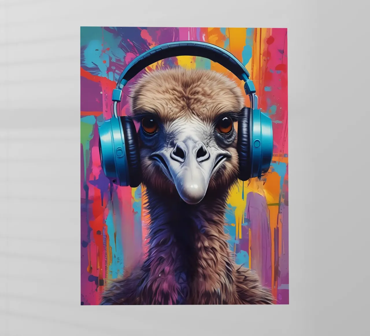 Struzzo in cuffia pellicola backlit da MakArena