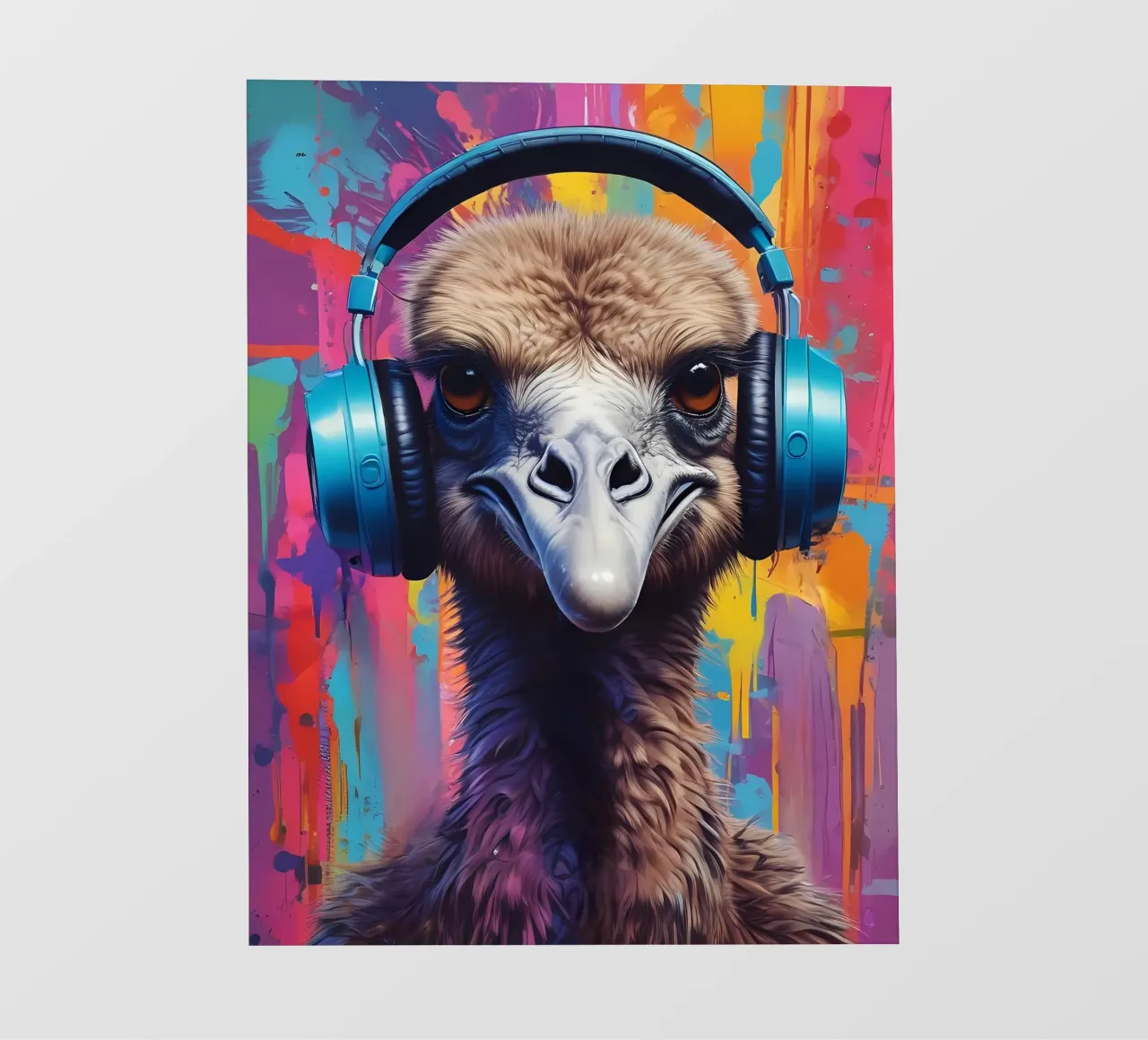 Struzzo in cuffia telo in pvc da MakArena