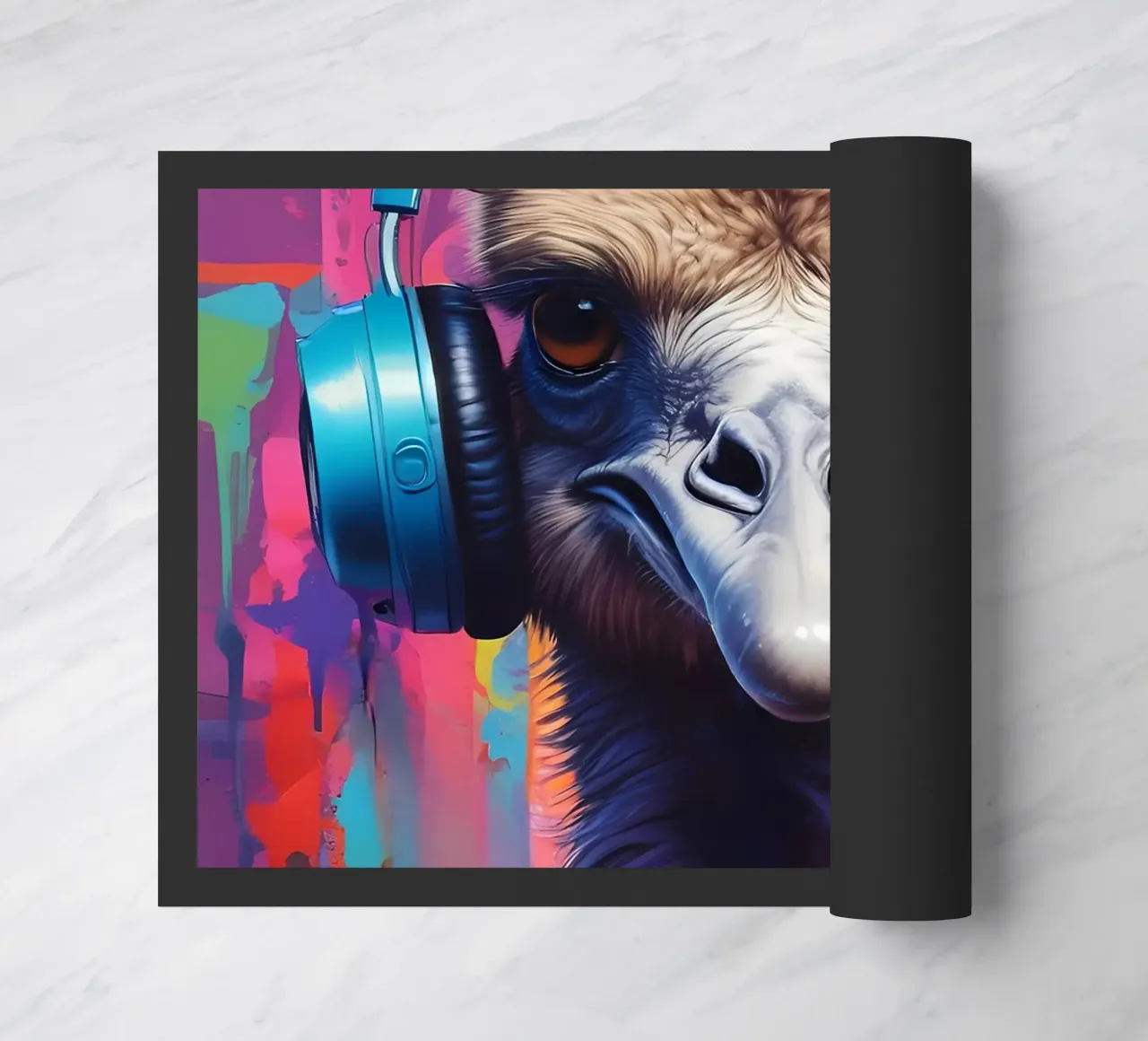 Struzzo in cuffia zerbino da MakArena