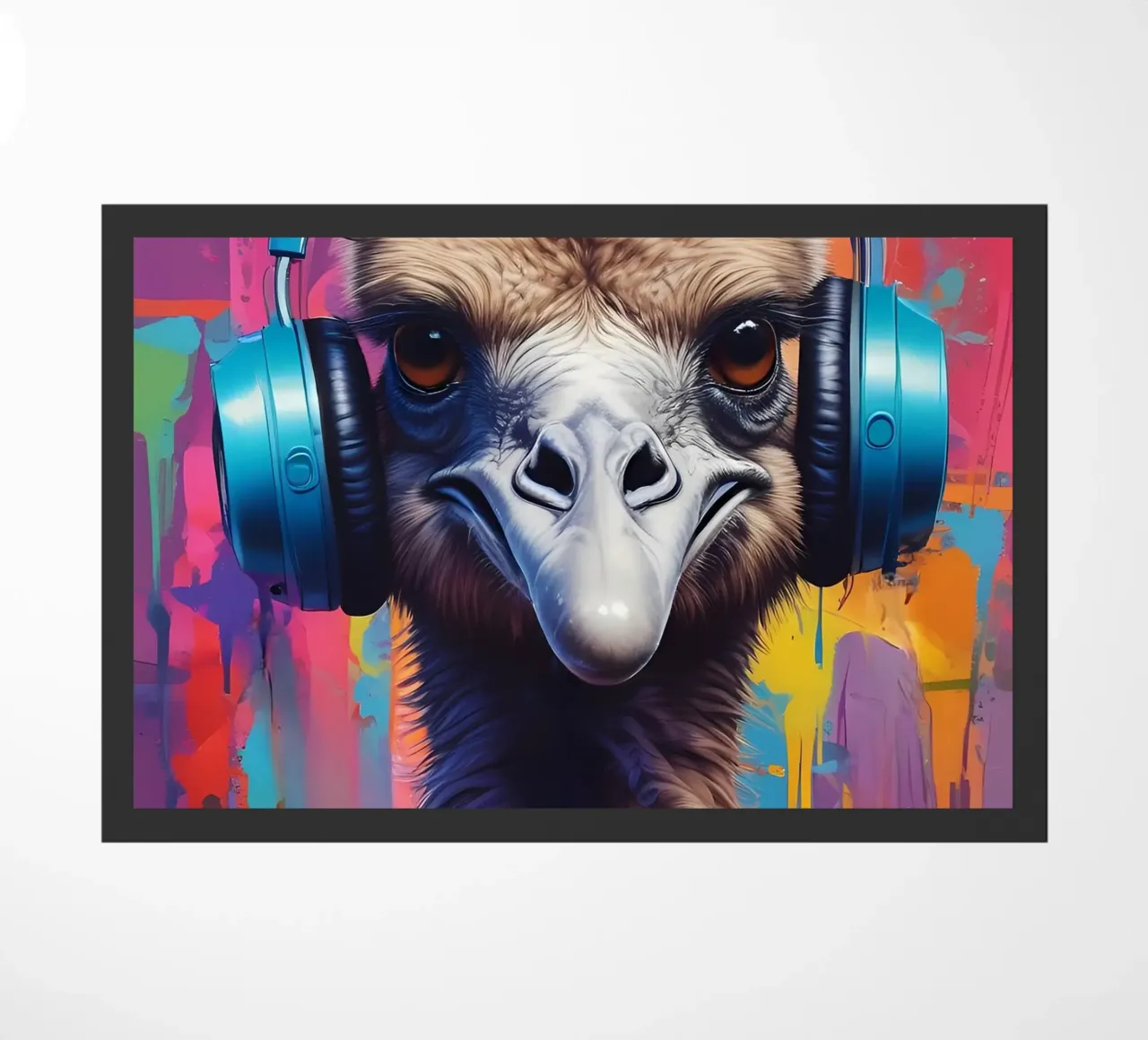 Struzzo in cuffia zerbino da MakArena