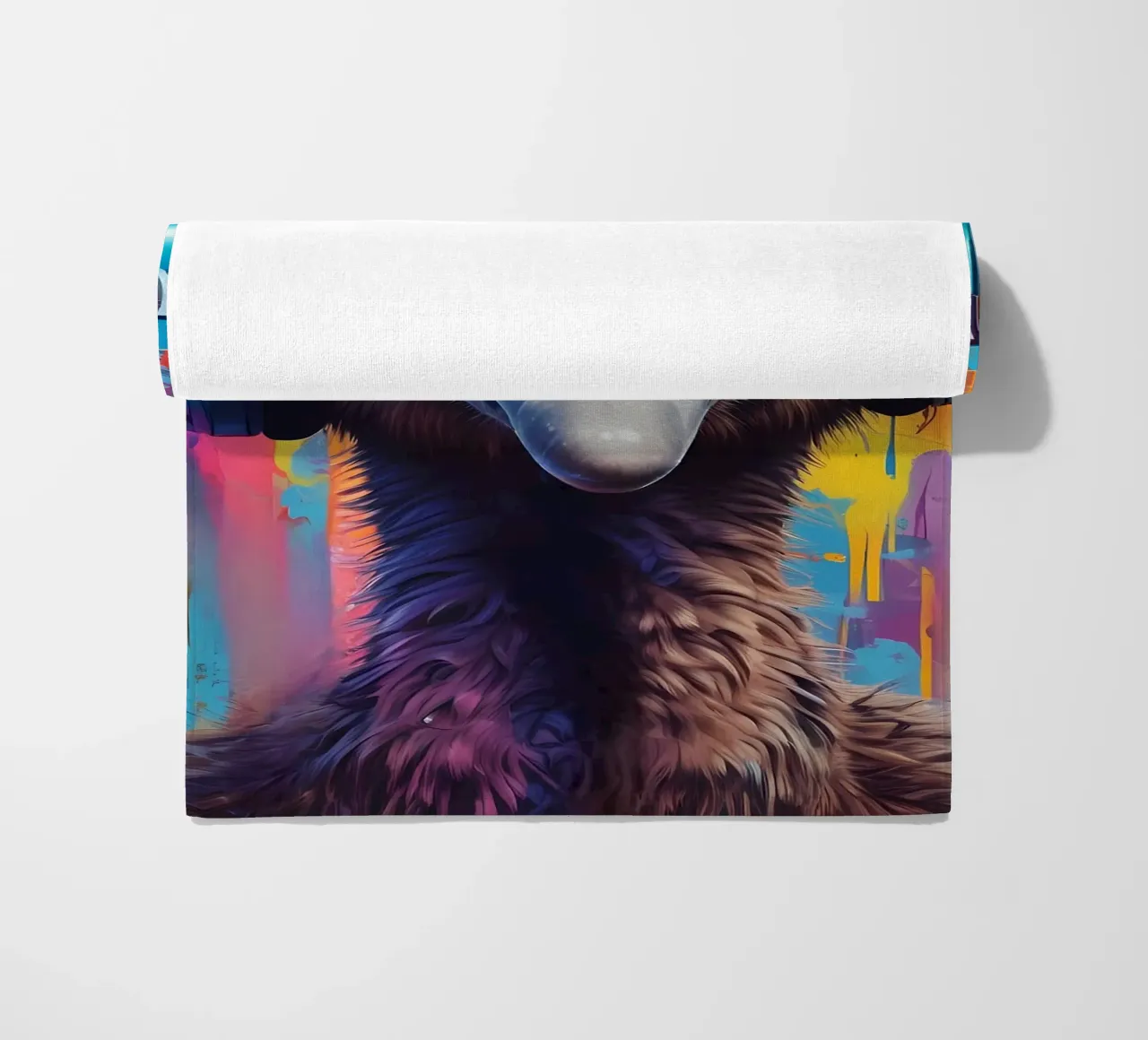 Struzzo in cuffia telo mare da MakArena