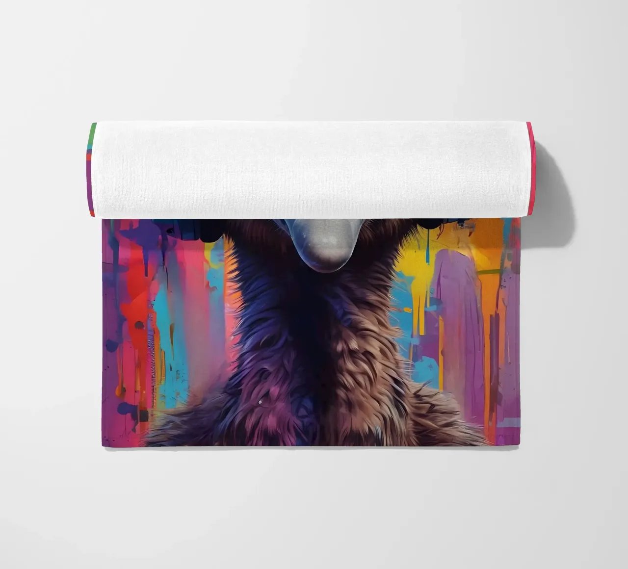 Struzzo in cuffia telo mare da MakArena