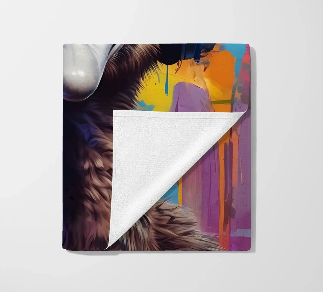 Struzzo in cuffia telo mare da MakArena