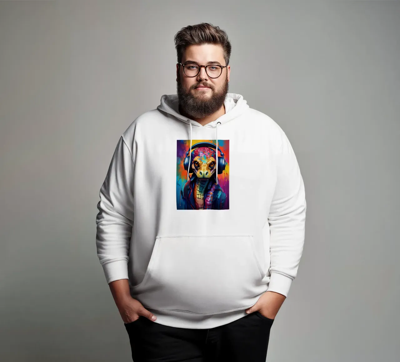 Serpente Cobra in cuffia felpa con cappuccio da MakArena