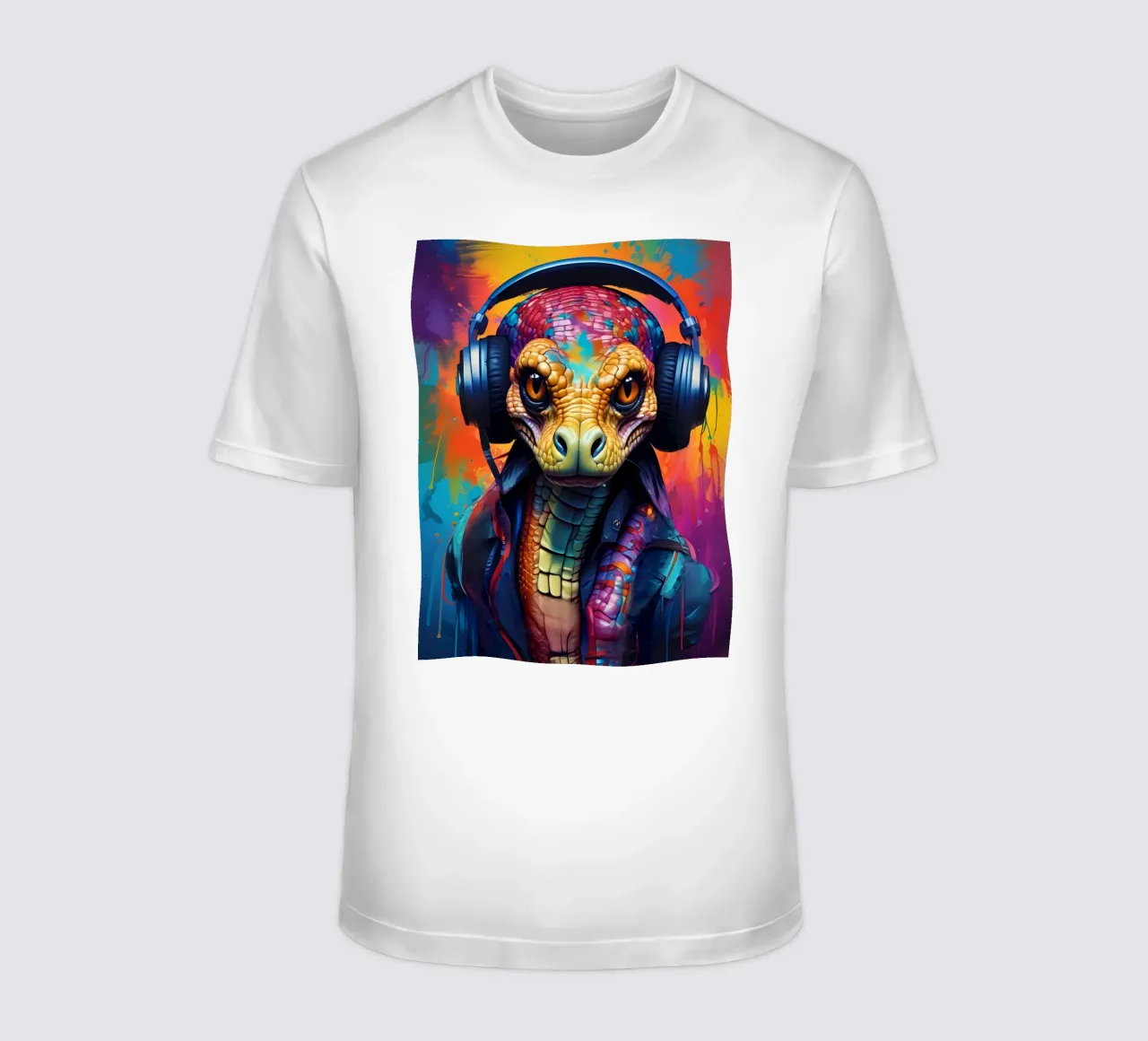 Serpente Cobra in cuffia t-shirt da MakArena