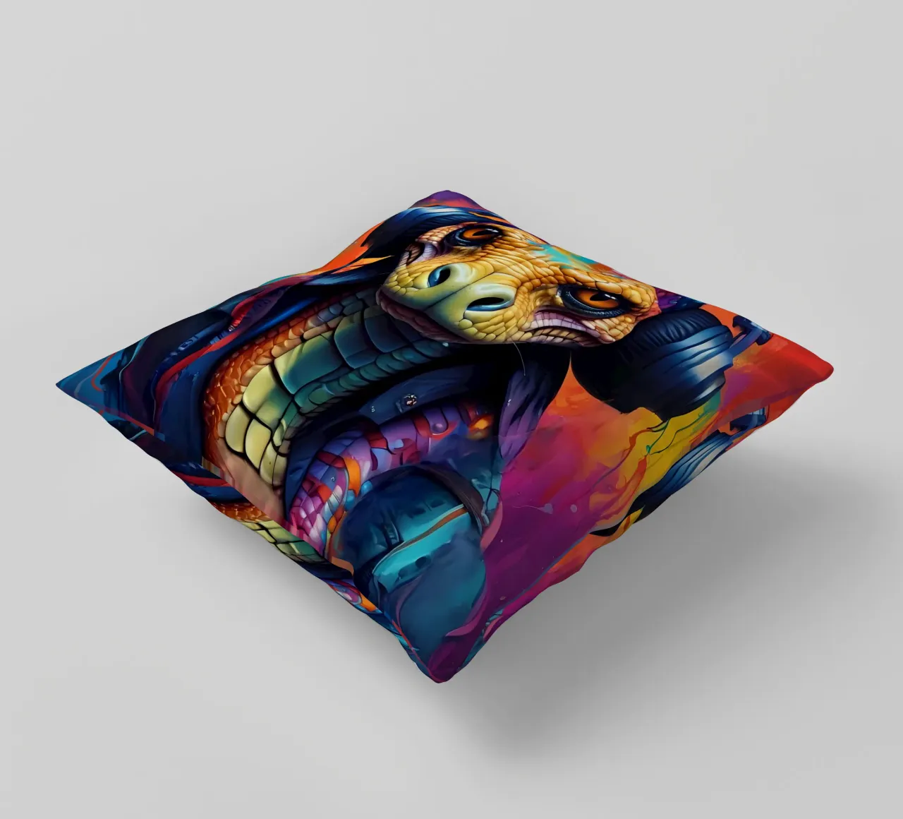 Serpente Cobra in cuffia cuscino da MakArena