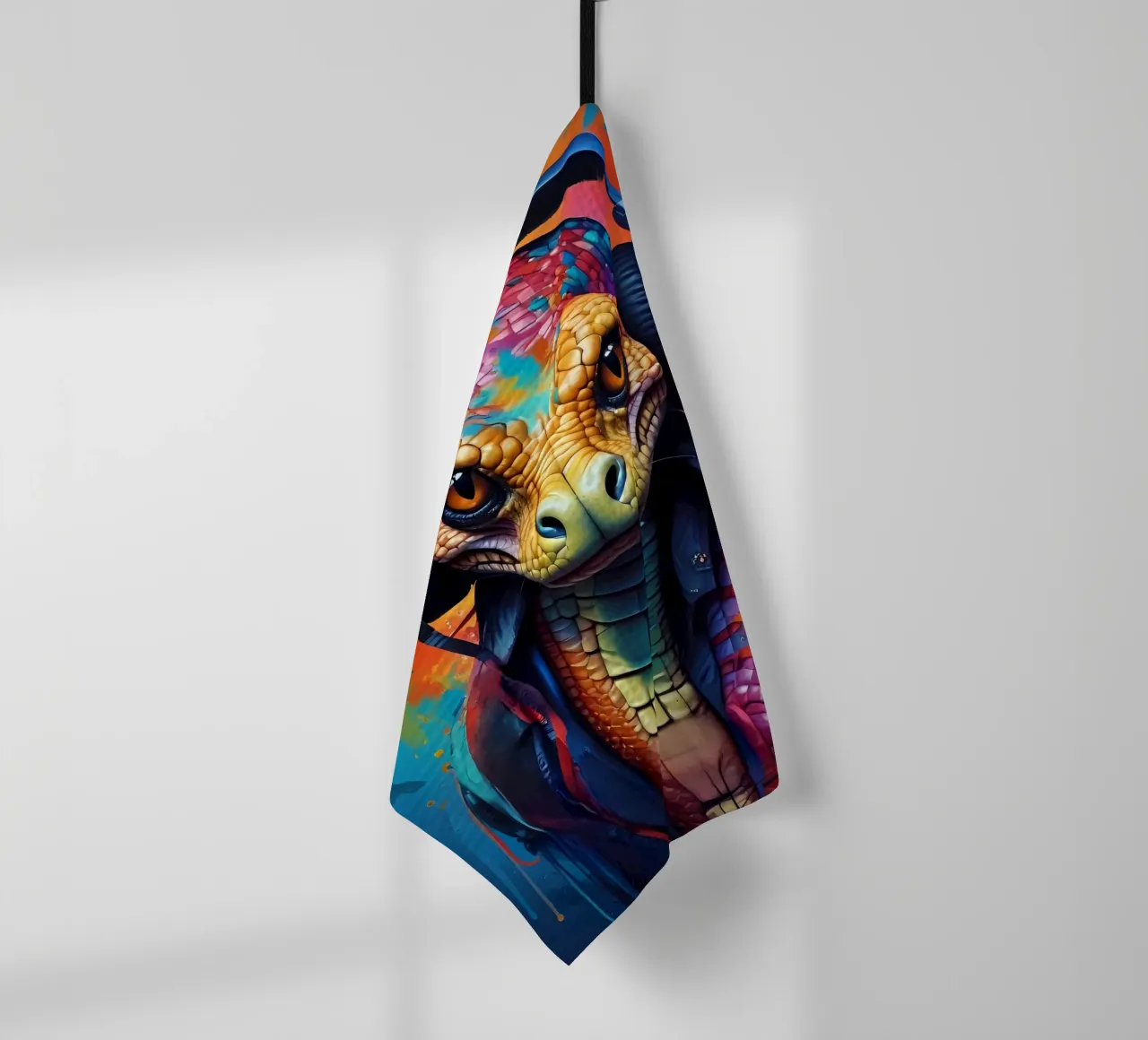 Serpente Cobra in cuffia canovaccio da cucina da MakArena